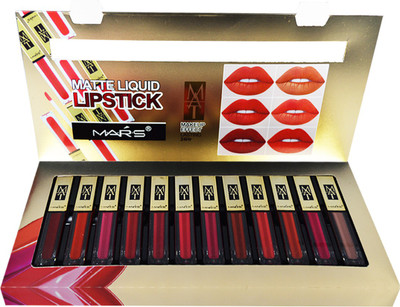 

Mars Matte Liquid Lipstick B-Shade 24Hr Lasting(Multicolor, 7 ml)