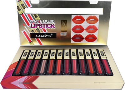

Mars Matte Liquid Lipstick C-Shade 24Hr Lasting(Multicolor, 7 ml)