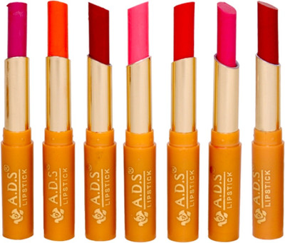 

ADS Durable organic waterproof Non-Smudging lipstick set of 7 multicolor (bba)(Multicolor, 1.5 ml)