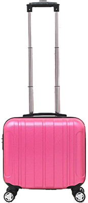 

Di Grazia Pink Colour 17 inch Rolling with 4 Wheels Business Laptop Cabin Case Trolley Luggage Travel Suitcase Bag Luggage Trolley(Foldable)
