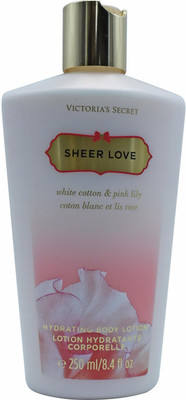 

Victoria's Secret Sheer Love Hydrating Body Lotion, White Cotton & Pink Lily - 250ml (8.4oz)(250 ml)