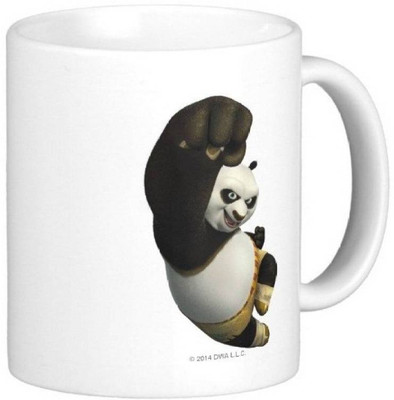 MUGKIN Kung Fu Panda mug 9 Ceramic Coffee Mug(350 ml)