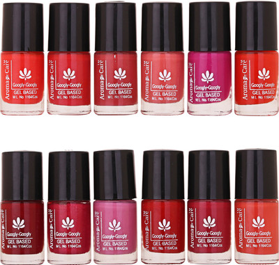 

Aroma Care Nail Lacquer, Popular Collection Limited Edition Nail Polish Combo Set of 12 Pcs (4) Orange, Nude, Brick Nude, Peach, Dark Pink, Orange Red, Meroon, Glaiter Magenta, Light Purple, Red, Magenta, Nude(Pack of 12)