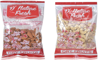 D' Nature Fresh D'Nature Fresh Premium Quality Raw Cashews(250 gm) & Almond(250 gm) Combo Offer For Mix Dry Fruits, Kaju Badam combo, Cashew Almond Combo Almonds, Cashews(250 g, Pouch) D' Nature Fresh D'Nature Fresh Premium Quality Raw Cashews(250 gm) & Almond(250 gm) Combo Offer For Mix Dry Fruits, Kaju Badam combo, Cashew Almond Combo Almonds, Cashews(250 g, Pouch)