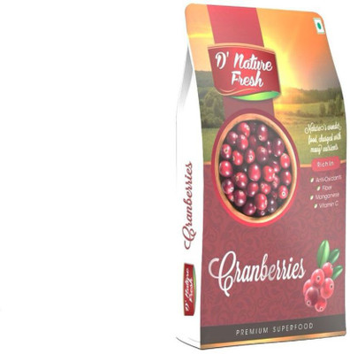 

D'nature Fresh Dried CRANBERRIES 250 gm Cranberries(250 g, Box)