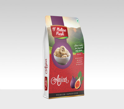 

D'nature Fresh Dried ANJEER 250 gm Figs(250 g, Box)