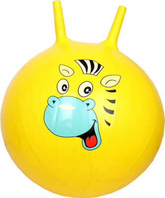 

Anvi Hopping Ball & Sit/Jump Ball and Bouncing Ball with Air Filling Pump For Kids(Yellow)