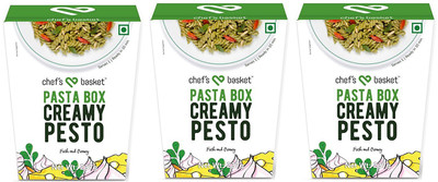 Chef's Basket Creamy Pesto Pasta Box, 237g (Pack of 3) Pasta(Pack of 3, 237 g)