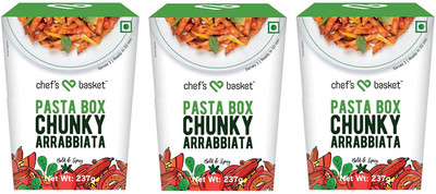 

Chef's Basket Chunky Arrabbiata Pasta Box, 237g (Pack of 3) Pasta(Pack of 3, 237 g)
