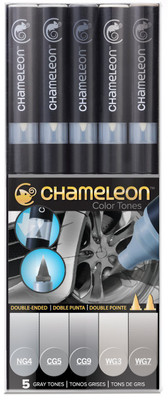 

Chameleon CT0509 Gray Tone Stationery Set(Pack of 5)