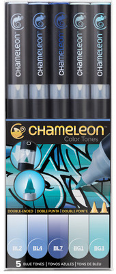 

Chameleon CT0513 Blue Tone Stationery Set(Pack of 5)