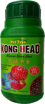 

Pettree Kong Head Flower Horn Fish Food Fish 120 g Dry Fish Food