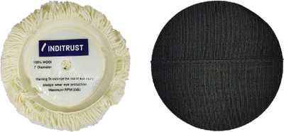 

Inditrust 7 inch backup pad and wool pad for Vehicle Polisher(7 inch)