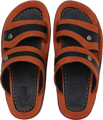 

Kraasa Men Black::Tan Sandals
