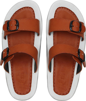 

Kraasa Men Tan::White Flats