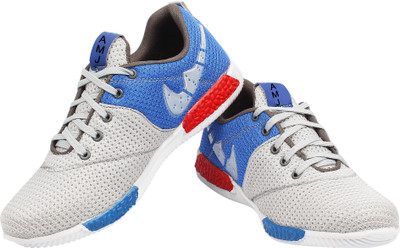 

AMJ Amj Grey & Blue Mesh Casual Sneakers For Men Sneakers For Men(Grey, Blue