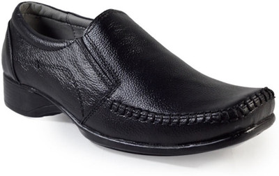 

MarcoUno BLACK FORMAL SHOES GENUINE LEATHER Slip On For Men(Black