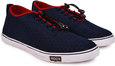 

Andrew Scott Men's Navy Blue Canvas Sneakers For Men(Navy