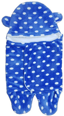 

Brandonn All season Use- Supersoft , Double Layered Premium Quality , Baby Wrapper Cum Baby carrier Bag Cum baby Blanket Pack Of 2 Sleeping Bag(Blue, Royal blue