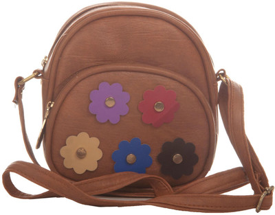 

Aliado Women Casual Brown Leatherette Sling Bag