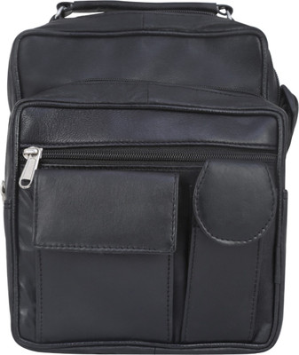 

Indian Fashion Men & Women Formal Black Genuine Leather Sling Bag