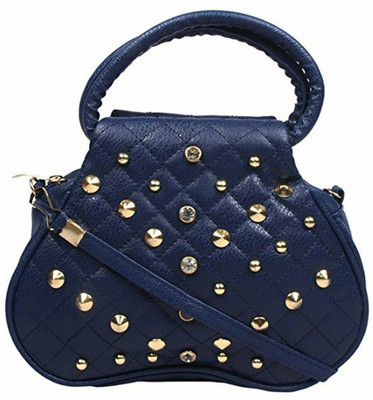 

SHIVSHAKTI Girls Casual Blue Genuine Leather Sling Bag