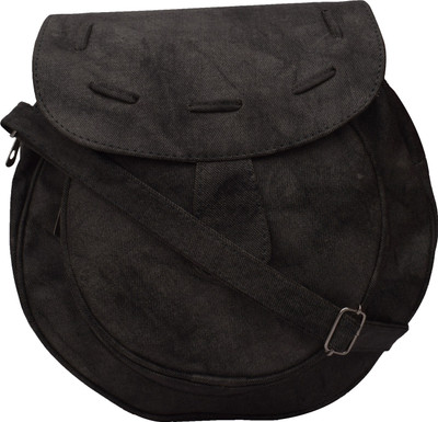 

Alice Girls Casual Black PU Sling Bag
