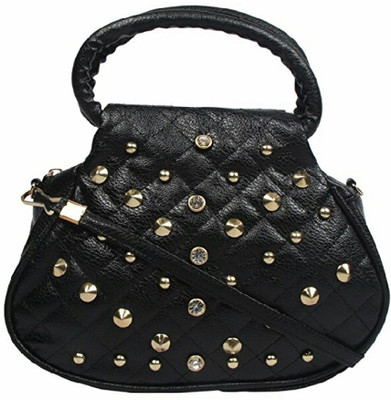 

ARTI Girls Casual Black Leatherette Sling Bag