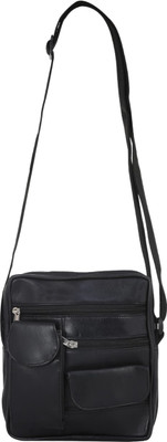 

Margaux Men & Women Casual Black Genuine Leather Sling Bag