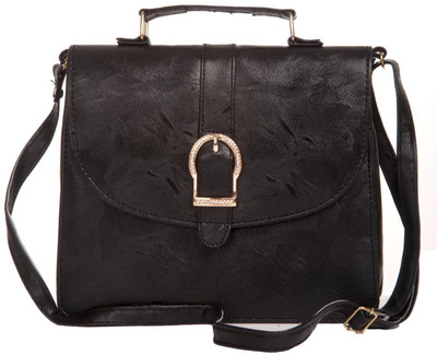 

Aliado Women Casual Black Leatherette Sling Bag