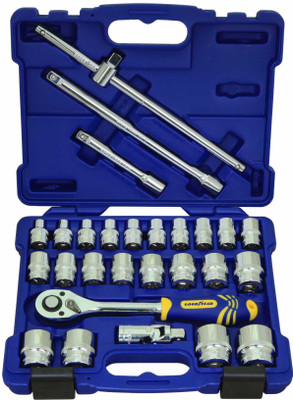 

Goodyear GOODYEAR 27 PC BI-HEX SOCKET SETS Socket Set(Pack of 27)