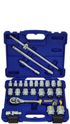

Goodyear GOODYEAR 1/2" DRIVE SOCKET SETS (24 PCS) Socket Set(Pack of 24)