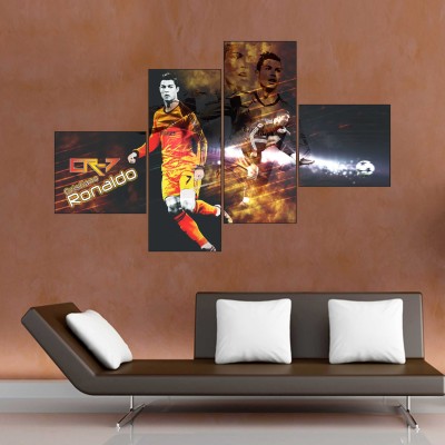 Impression Wall 26 cm CR-7 (Cristiano Rolando) Self Adhesive Sticker(Pack of 1)