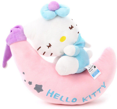 

Hello Kitty light Blue colour with Moon Plush 30 cm - 30 cm(Multicolor)