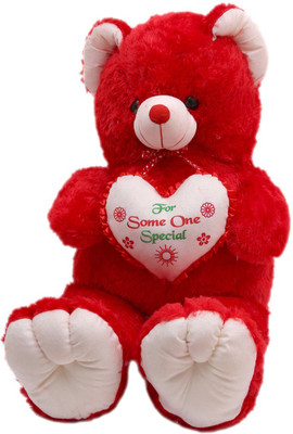 

ToynJoy 3.5 Feet Graceful Red Teddy Bear with Heart - 42 inch(Red)