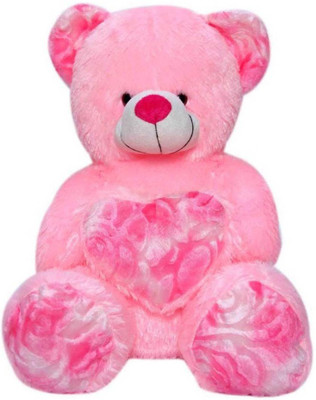 

Balaji Teddy 2 Feet Soft Hugable Sweet heart Teddy Bear For Someone Special - 60 cm(Pink)