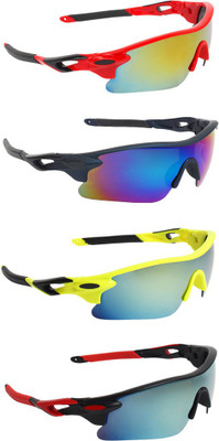 Zyaden Wrap-around, Wrap-around, Wrap-around, Wrap-around Sunglasses(For Men & Women, Multicolor, Multicolor, Multicolor, Multicolor) Zyaden Wrap-around, Wrap-around, Wrap-around, Wrap-around Sunglasses(For Men & Women, Multicolor, Multicolor, Multicolor, Multicolor)