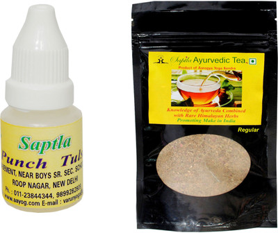 

Saptla Ayurvedic Tea Blended with Premium Loose Leaf Tea,100% Natural Detox, Organic,With 100% Purity. Healthy & Delicious. ( Punch Tulsi & Regular Flavor ) Tea(120 g, Pouch)