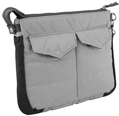 

Everbuy Multi-Functional Gadget Pouch By House of Quirk Bag Zip & Cushion Protection For I Pad Tablet Iphones Electronics Accessories - Grey(Grey)