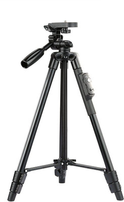

Zeom Latest best VCT- 5208 heavy duty tripod with remote Tripod (Black, Supports Up to 1500) Tripod(Black, Supports Up to 1500 g)