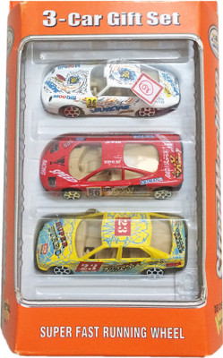 

Babysid Collections Metal Car Toy Set of 3 Pcs Small Toy Free Wheel(Multicolor)