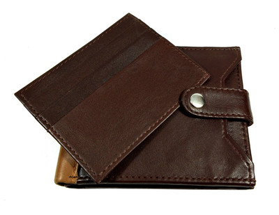 

White Bear Men Brown, Tan Genuine Leather Wallet(6 Card Slots)