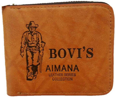 

BOVI Men Brown Artificial Leather Wallet(6 Card Slots)
