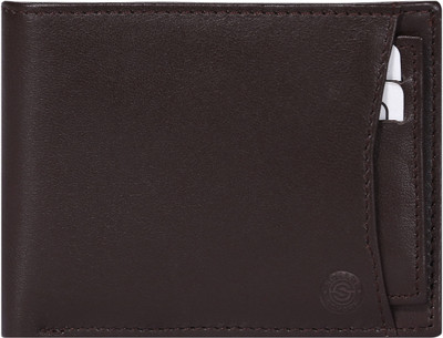 

SCHARF Men Brown Genuine Leather Wallet(10 Card Slots)