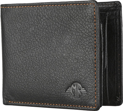 

Mars Radiation Men Black Genuine Leather Wallet(8 Card Slots)