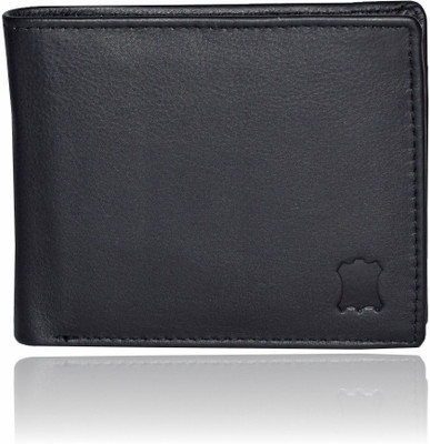 

Bizarre Kraftz Men Black Genuine Leather Wallet(10 Card Slots)