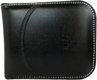 

Apki Needs Boys Black Canvas, Artificial Leather Wallet(3 Card Slots)