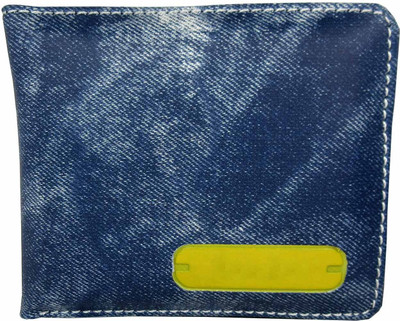 

Apki Needs Boys Blue Artificial Leather, Canvas, Denim Wallet(3 Card Slots)