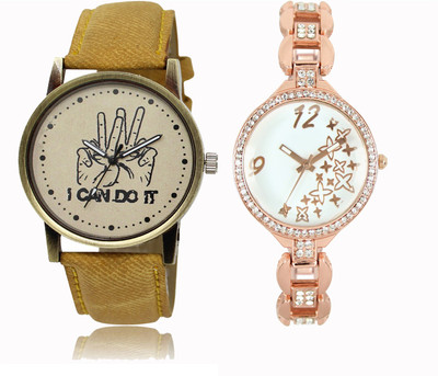 

FERRIZZO Couple Watch With New Look Designer Printed Dial LR 030 _ 210 Watch - For Men & Women