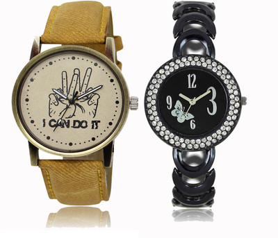 

FERRIZZO Couple Watch With New Look Designer Printed Dial LR 030 _ 201 Watch - For Men & Women
